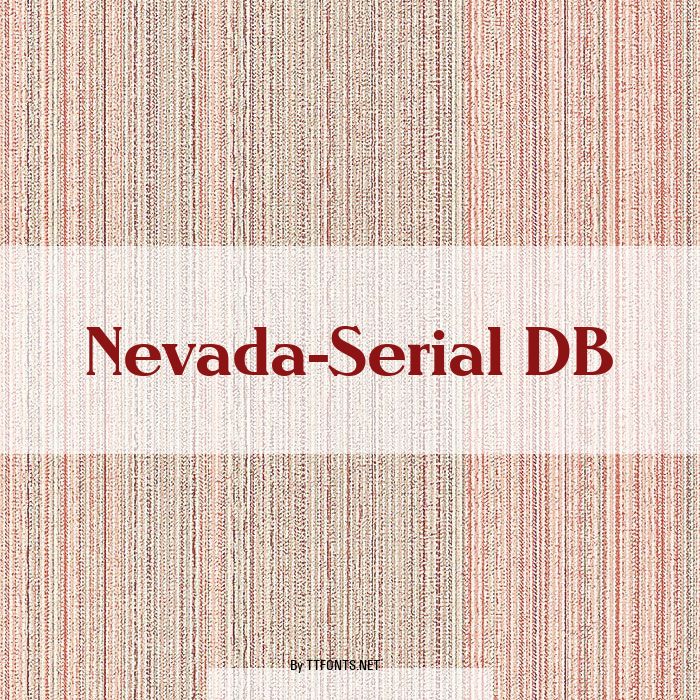 Nevada-Serial DB example